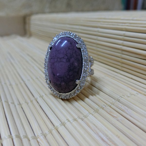 紫松石大橢圓戒指